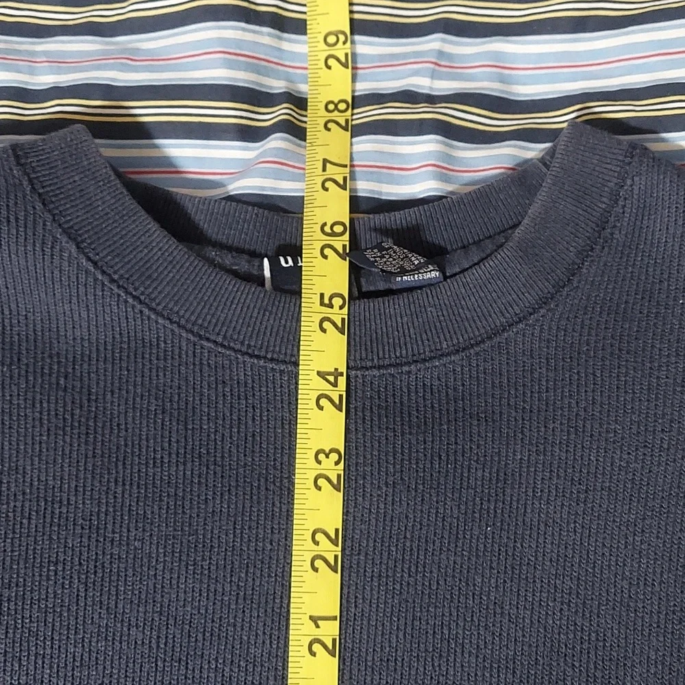 Vintage GAP Dark Blue & Olive Striped Crewneck Sweatshirt Men’s XL